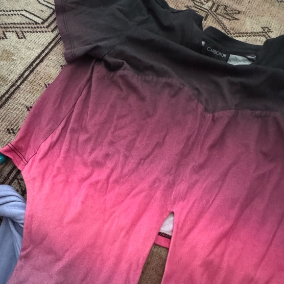 Carbon38 Black Ombré Wrap Tee and Leggings Set - Picture 6 of 8